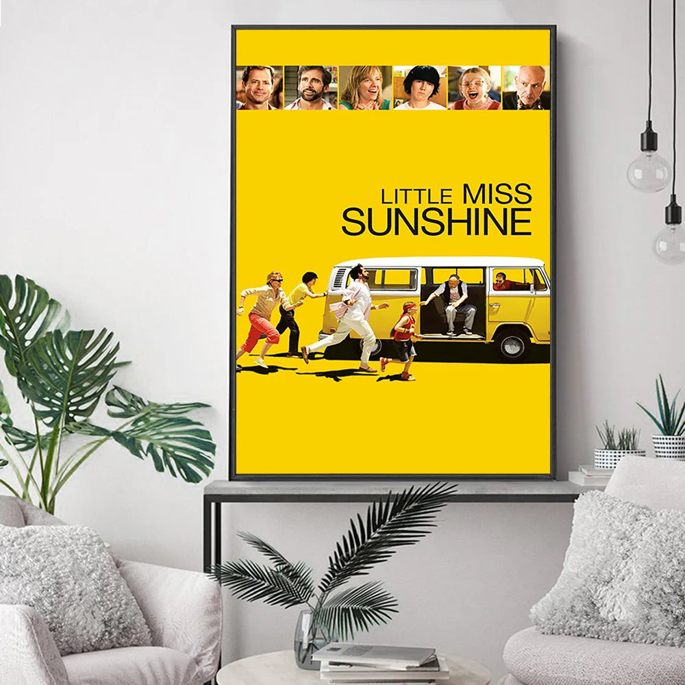 Little Miss Sunshine Black Comedy Road Film Art Print Modern Poster Video Room Cinema Wall Stickers Movie Canvas Painting Decor - NICEART