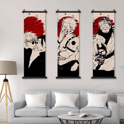 Jujutsu Kaisen Canvas Anime Pictures Modern Painting Nanami Kento Print Ryomen Sukuna Poster Wall Art Hanging Scrolls Home Decor - NICEART