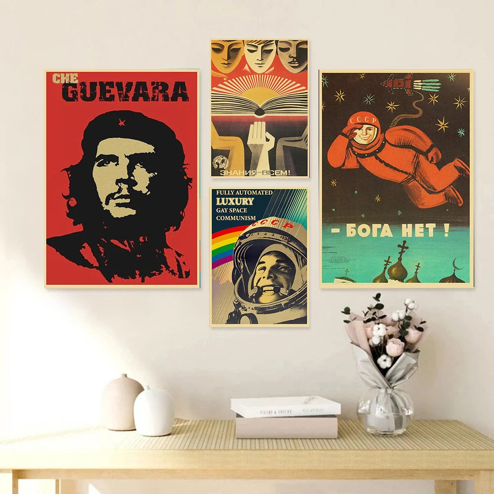 Former Soviet Union Stalin Soviet Union CCCP Poster Home Room Bar Decoration Wall Sticker Art Painting Poster Wall - niceart