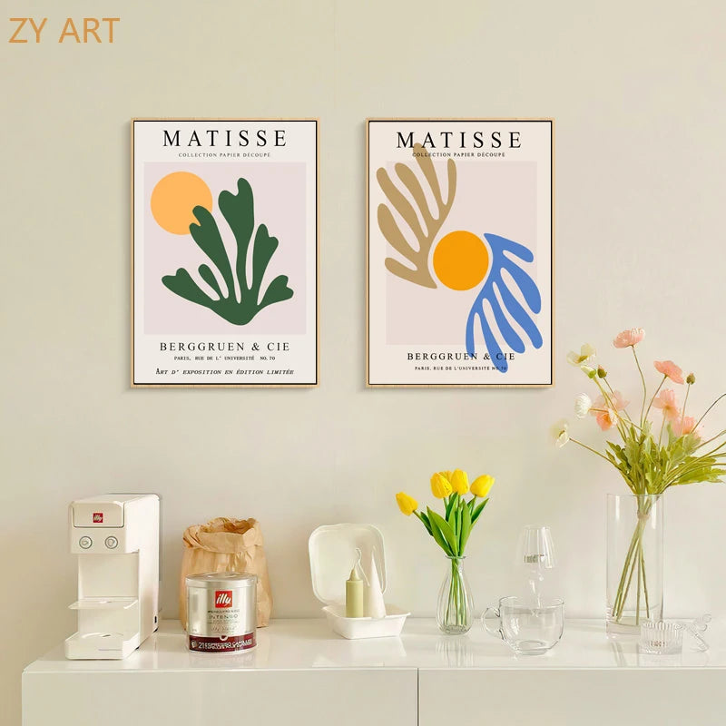 Minimalist Matisse Abstract Dancing Figures Canvas Posters and Prints Nordic Wall Art Pictures for Home Living Room Decoration - NICEART