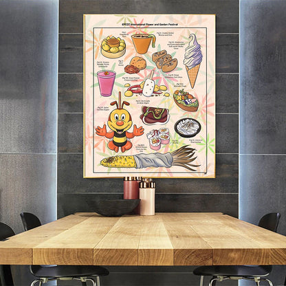 Studio Ghibli Treats Poster Canvas Print Japanese Anime Food Ramen Horse Mackerel Toast Wall Art Picture Kitchen Decor Painting - NICEART