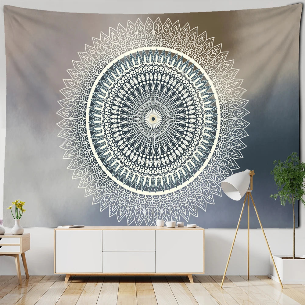 Mandala Tapestry Wall Hanging Mystic Witchcraft Boho Psychedelic Hippie Art Tapiz Bedroom Home Decor