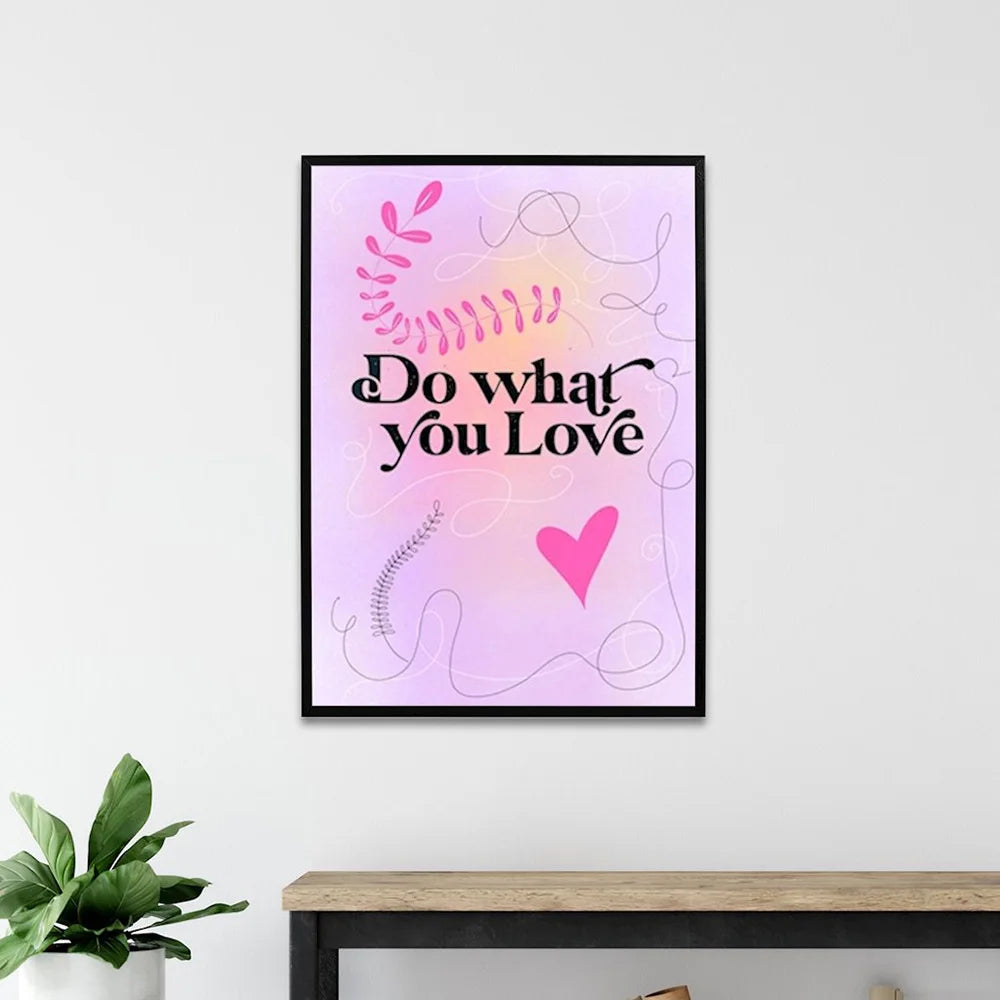 Art Colors Lemon Pink Roller Skates Poster Painting Smiley Cats Rainbow Quote Modern Canvas Print Wall Living Room Home Decor - niceart