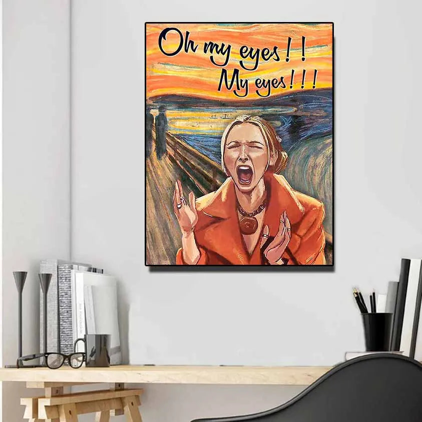 TV Show Friends Phoebe Buffay Oh My Eyes Funny Poster Canvas Painting Wall Art Prints for Living Room Salon Home Decor - NICEART