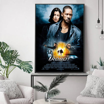 I Robot Science Fiction Action Film Art Print Poster Modern Wall Stickers Movie Canvas Painting Decor - NICEART