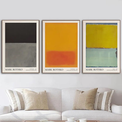 Mark Rothko Abstract Color Canvas Art Posters and Print Scandinavian Canvas Painting Wall Art Picture for Room Home Decoration - niceart