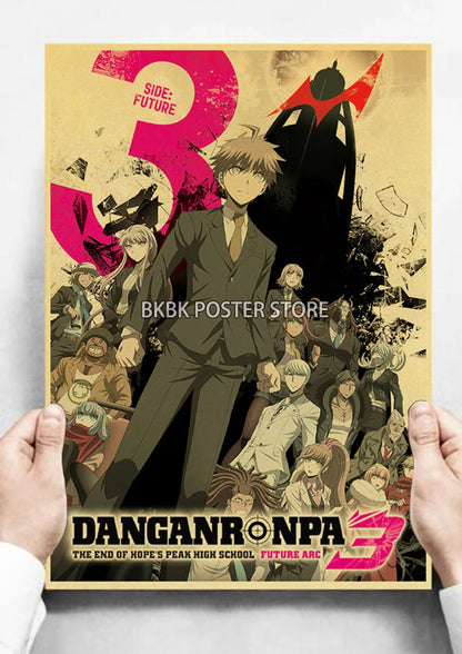 Anime Gmae Poster Danganronpa Kraft Paper Posters Kraft Paper and Prints Home Room Wall Decor Poster Art Painting - NICEART