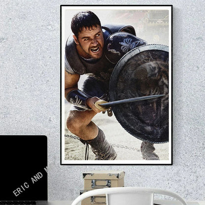 Classic Movie Gladiator and Posters Prints Canvas Painting Modern Wall Art Picture for Living Room Home Decor Cuadros Fans Gift - NICEART