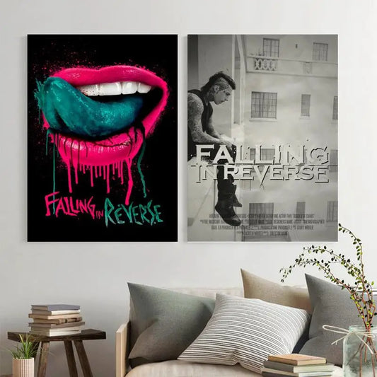 falling in reverse Singer Canvas Art Poster and Wall Art Picture Print Modern Family bedroom Decor Posters - NICEART