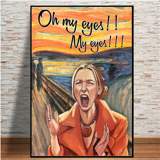 TV Show Friends Phoebe Buffay Oh My Eyes Funny Poster Canvas Painting Wall Art Prints for Living Room Salon Home Decor - NICEART