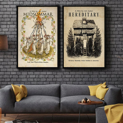 Midsommar Hereditary Movie Poster Print Canvas Painting Abstract Wall Art Pictures Nordic Living Room Home Decor Film Fan Gift - NICEART