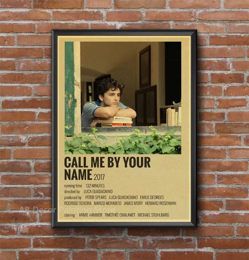 Classic Film Posters Retro Prints Hot Movie Call Me By Your Name /Jennifer's Body Vintage Home Room Cafe Art Wall Decor Painting - NICEART