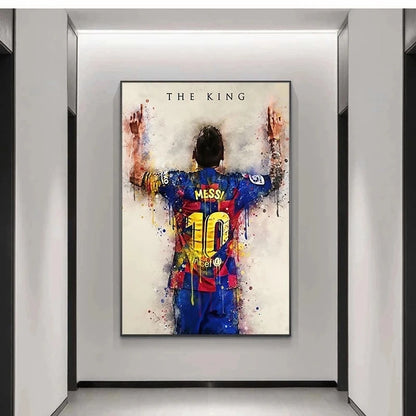 Soccer Star Messi Poster Decorative Painting Modern Home Wall Art Fans Souving Room Decoration Aesthetics. - NICEART