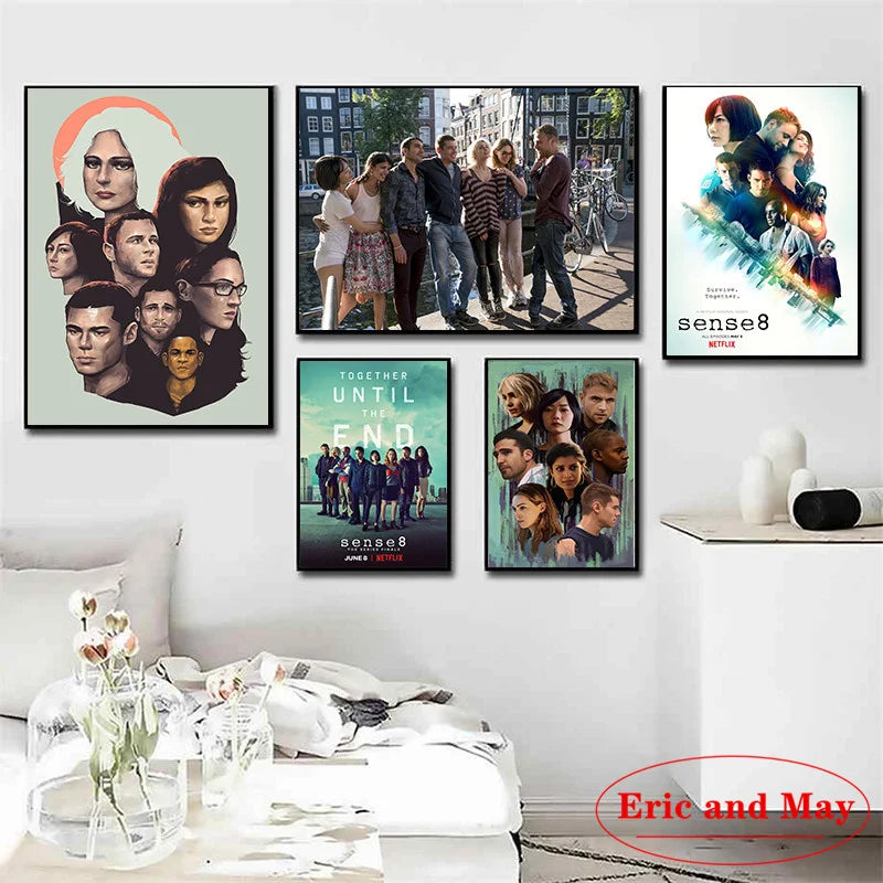 Induction Sense 8 Link Science Action Movie Poster And Print Wall Art Canvas Painting Pictures Living Room Decoration Cuadros - NICEART