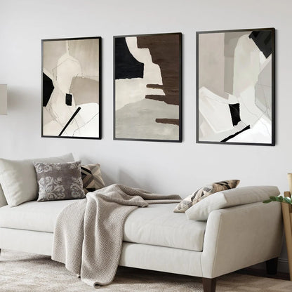 Modern Abstract Geometric Mid Century Posters Canvas Painting Wall Art Print Pictures Bedroom Living Room Interior Home Decor - NICEART