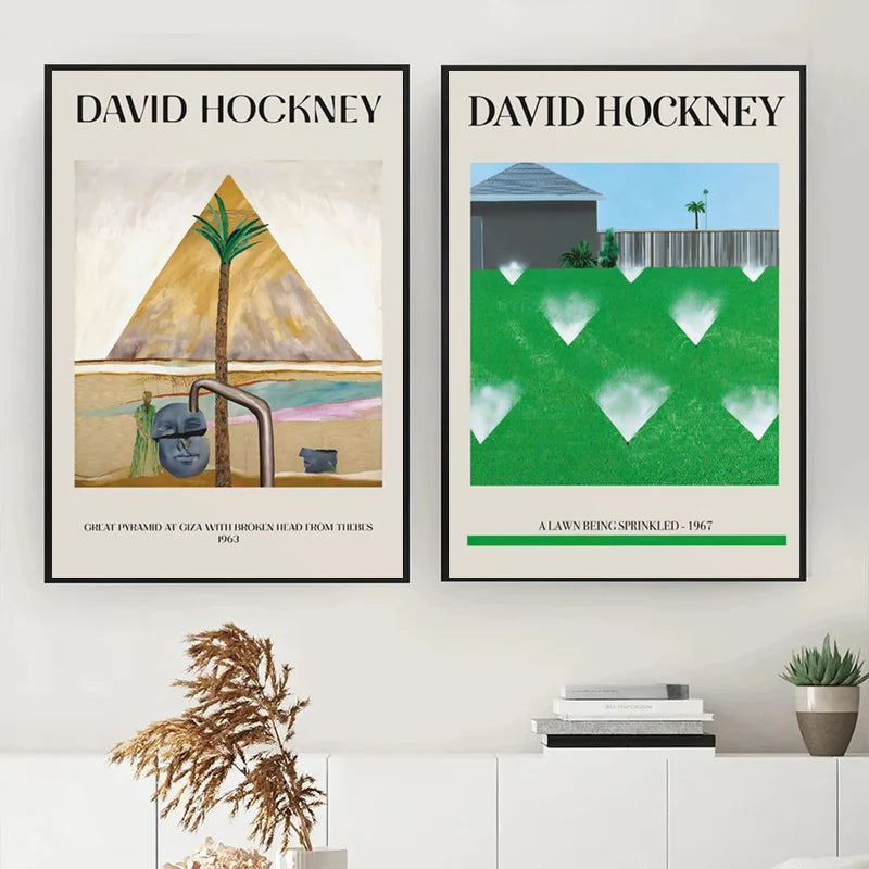 David Hockney Sunbather Pool Deckchairs Posters And Prints Wall Art Canvas Painting Nordic Pictures For Home Living Room Decor - NICEART