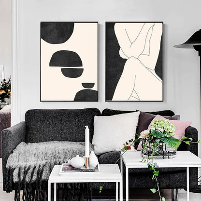 Abstract Minimalist Abstract of Female Body Lines Posters Canvas Painting and Prints Wall Art Nordic Picture for Room Home Decor - NICEART