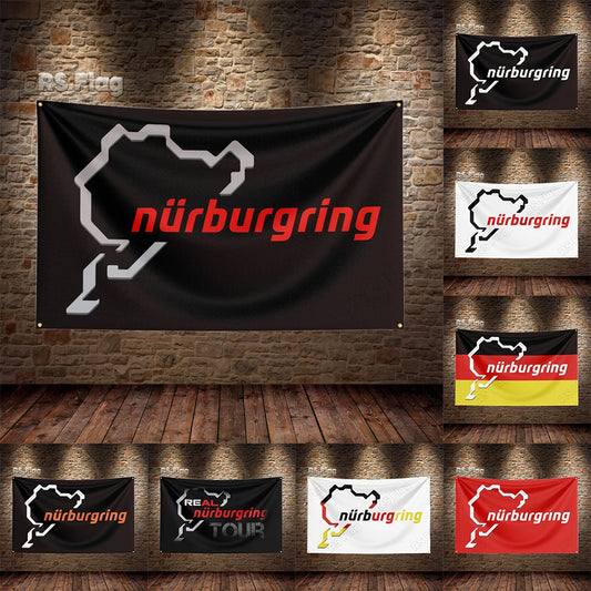 3x5 Ft Nurburgring Flag Polyester Printed Car Flags for Decor - NICEART