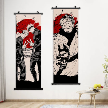 Jujutsu Kaisen Canvas Anime Pictures Modern Painting Nanami Kento Print Ryomen Sukuna Poster Wall Art Hanging Scrolls Home Decor - NICEART