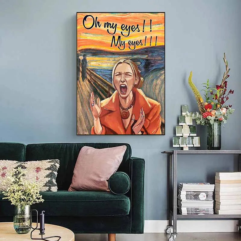 TV Show Friends Phoebe Buffay Oh My Eyes Funny Poster Canvas Painting Wall Art Prints for Living Room Salon Home Decor - NICEART